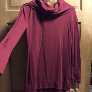 Long red sweater dress